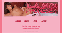 Desktop Screenshot of naughtylittlegirlphonesex.com