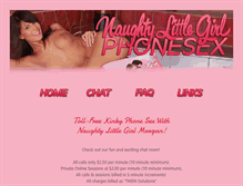 Tablet Screenshot of naughtylittlegirlphonesex.com